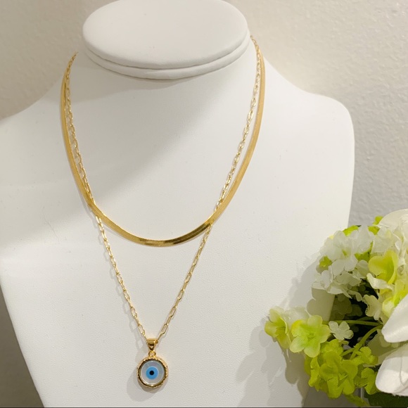 Evil Eye Necklace | 14k Gold Filled - Picture 6 of 6